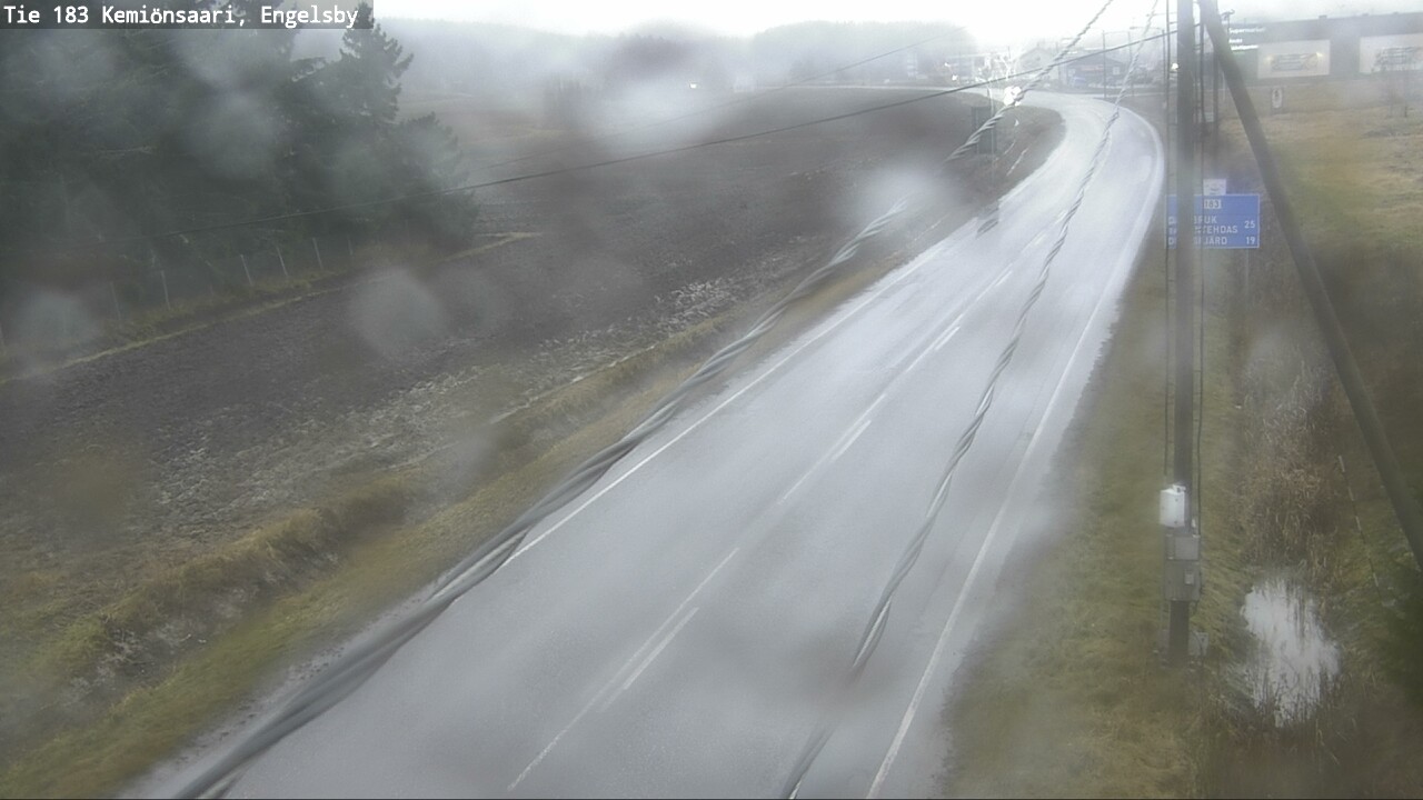 Weather Camera Image Väg 183 Kimito, Engelsby, Kemiönsaari, Varsinais-Suomi