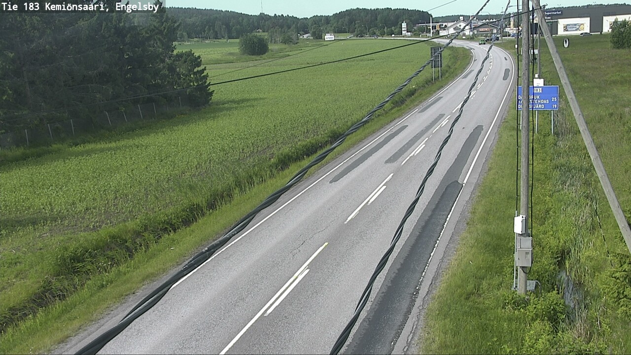 Weather Camera Image Väg 183 Kimito, Engelsby, Kemiönsaari, Varsinais-Suomi