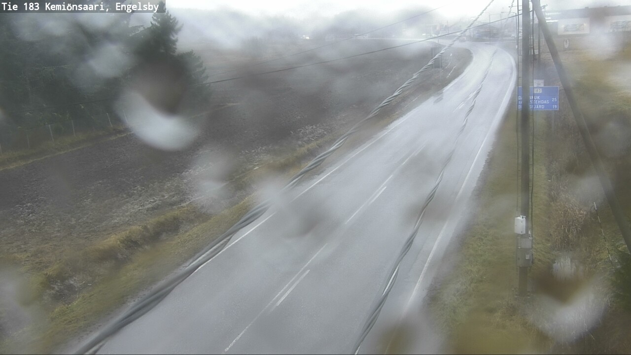 Weather Camera Image Väg 183 Kimito, Engelsby, Kemiönsaari, Varsinais-Suomi