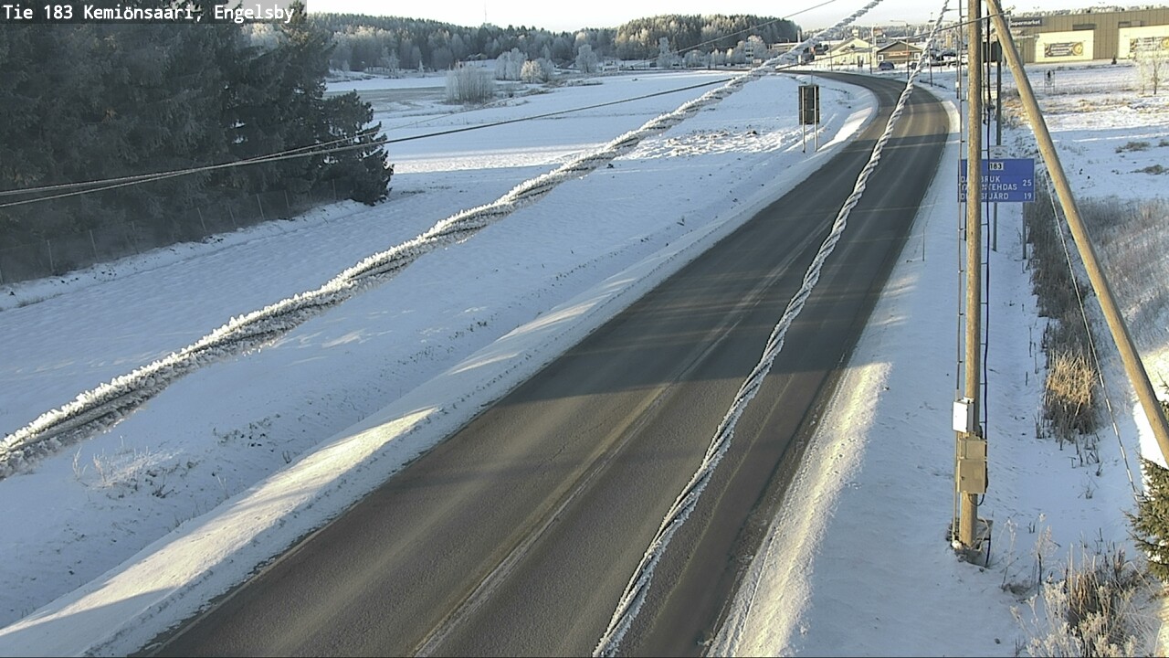 Weather Camera Image Väg 183 Kimito, Engelsby, Kemiönsaari, Varsinais-Suomi