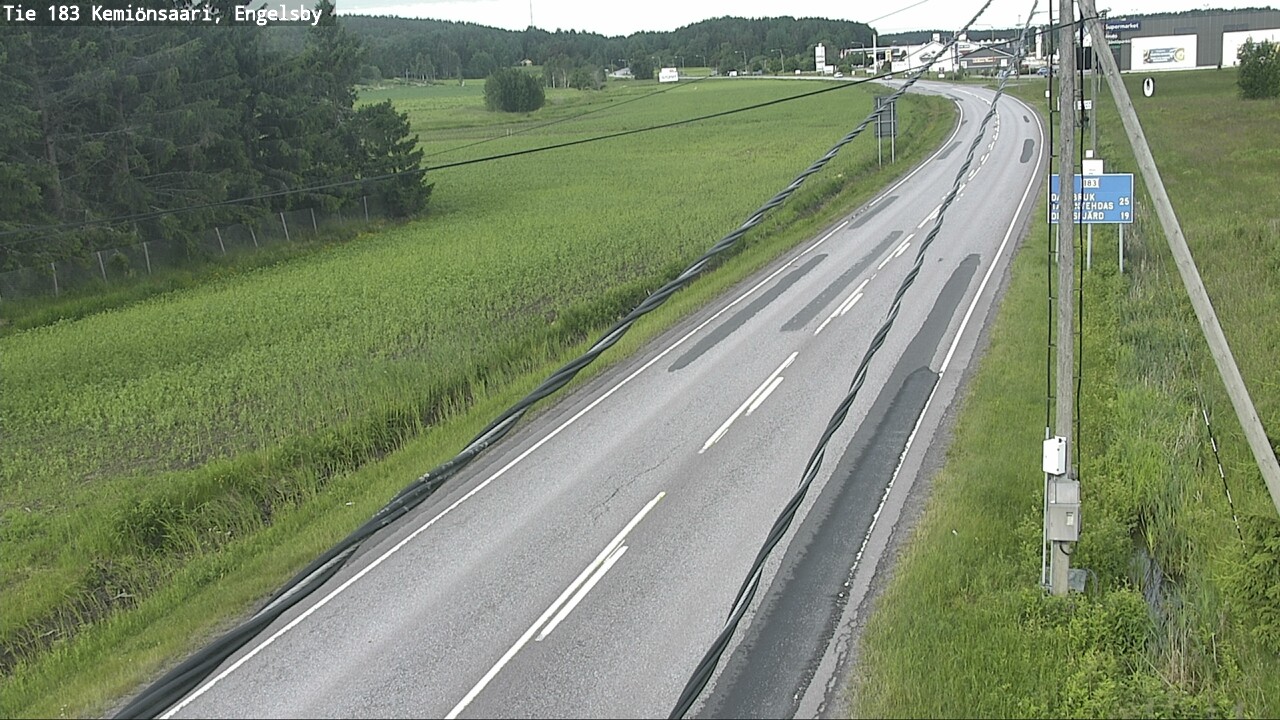 Weather Camera Image Väg 183 Kimito, Engelsby, Kemiönsaari, Varsinais-Suomi