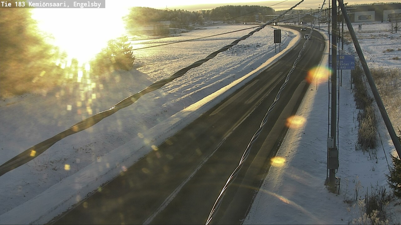 Weather Camera Image Väg 183 Kimito, Engelsby, Kemiönsaari, Varsinais-Suomi