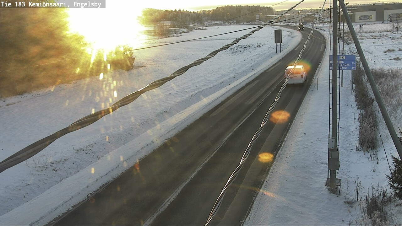 Weather Camera Image Väg 183 Kimito, Engelsby, Kemiönsaari, Varsinais-Suomi