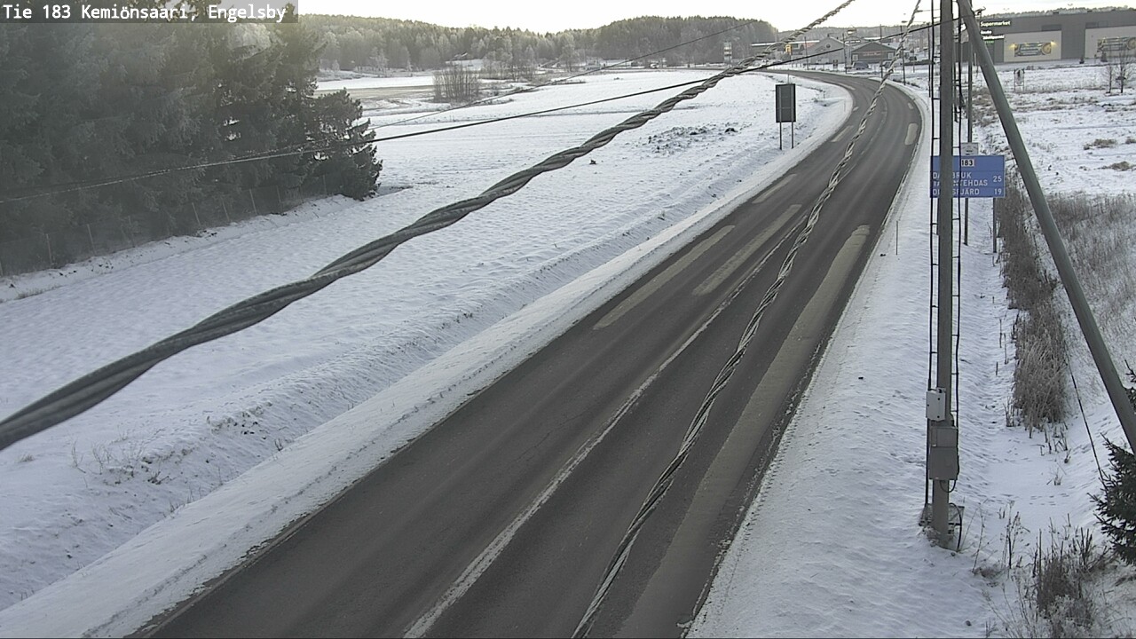 Weather Camera Image Väg 183 Kimito, Engelsby, Kemiönsaari, Varsinais-Suomi