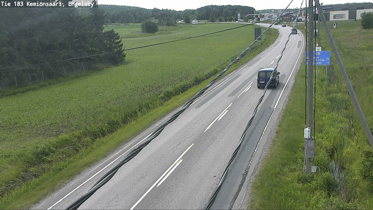 Weather Camera Image Väg 183 Kimito, Engelsby, Kemiönsaari, Varsinais-Suomi