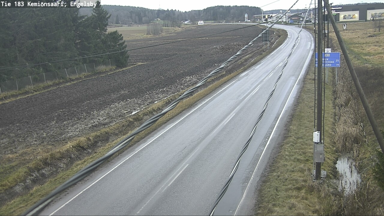 Weather Camera Image Väg 183 Kimito, Engelsby, Kemiönsaari, Varsinais-Suomi