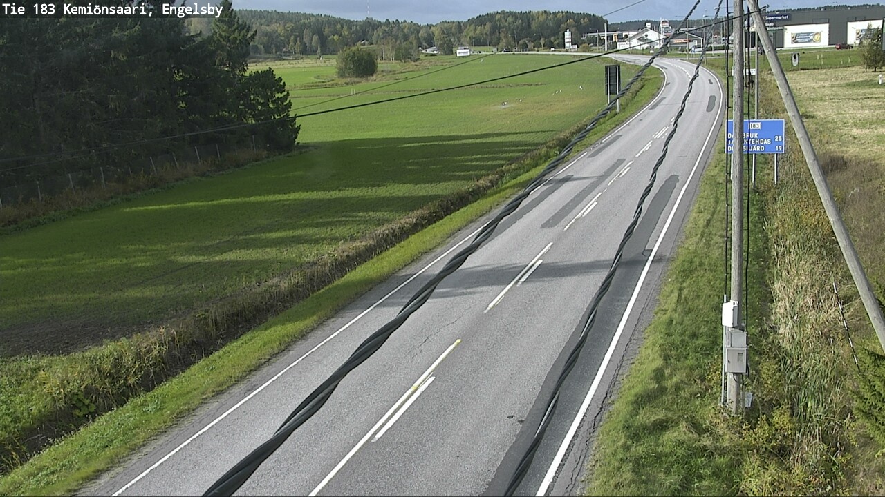 Weather Camera Image Väg 183 Kimito, Engelsby, Kemiönsaari, Varsinais-Suomi