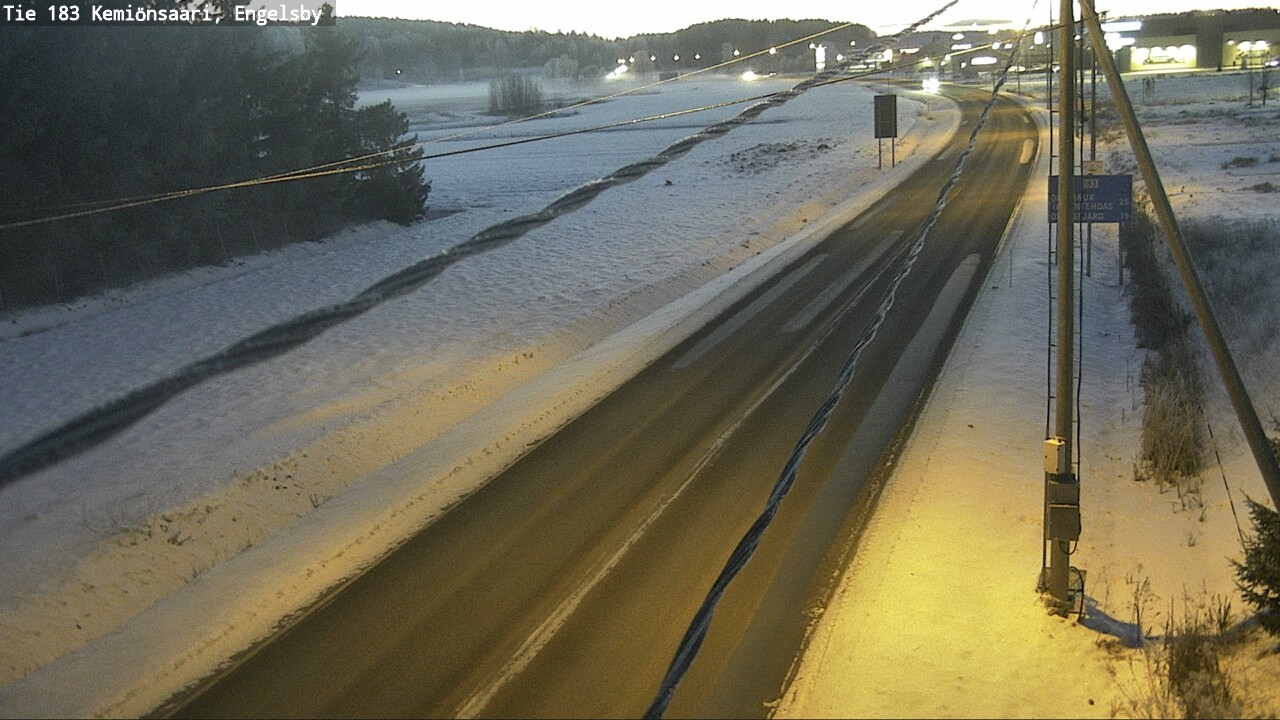 Weather Camera Image Väg 183 Kimito, Engelsby, Kemiönsaari, Varsinais-Suomi