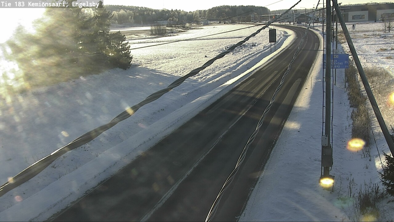 Weather Camera Image Väg 183 Kimito, Engelsby, Kemiönsaari, Varsinais-Suomi