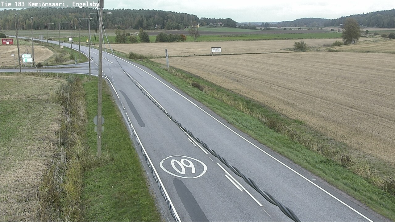 Weather Camera Image Väg 183 Kimito, Engelsby, Kemiönsaari, Varsinais-Suomi