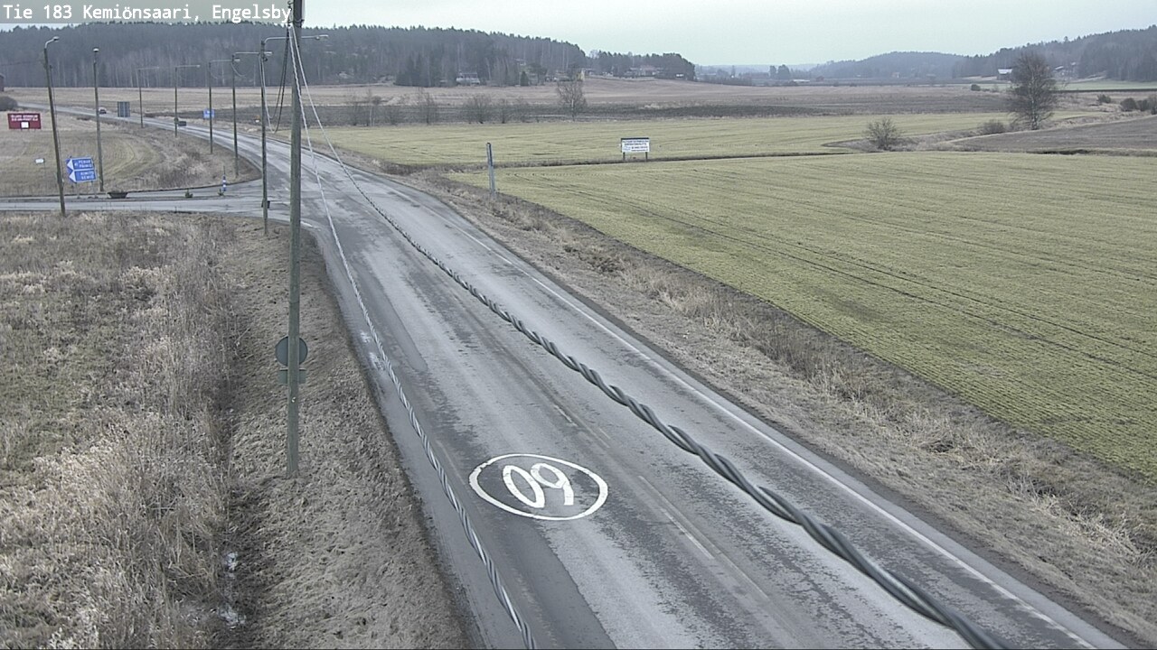 Weather Camera Image Väg 183 Kimito, Engelsby, Kemiönsaari, Varsinais-Suomi