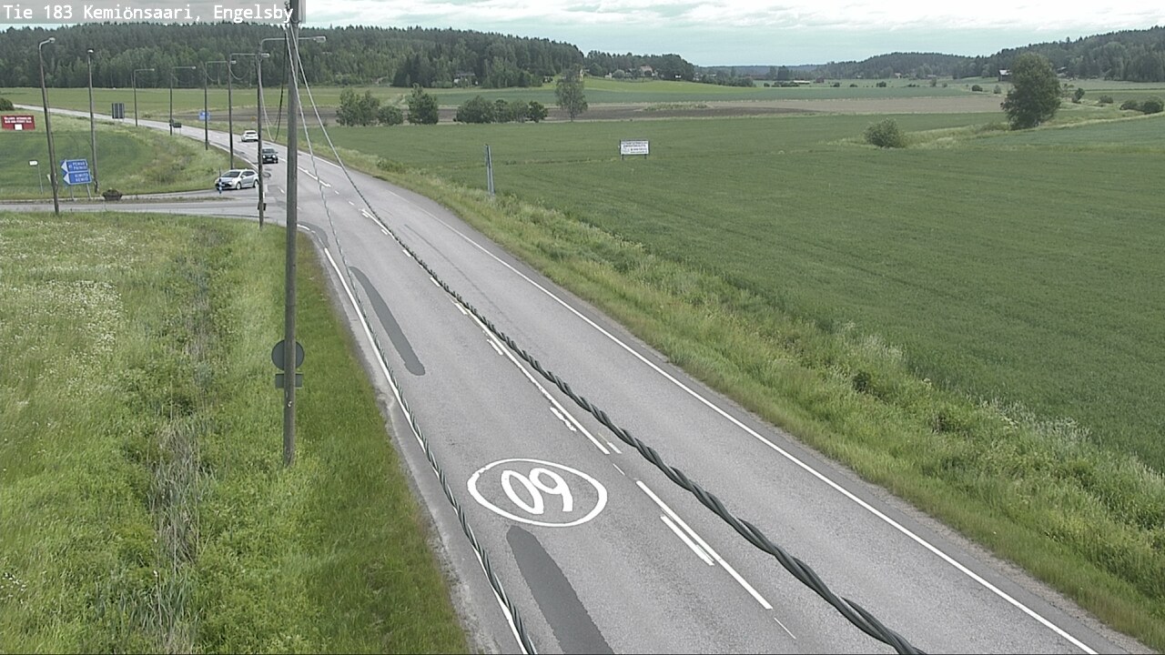 Weather Camera Image Väg 183 Kimito, Engelsby, Kemiönsaari, Varsinais-Suomi