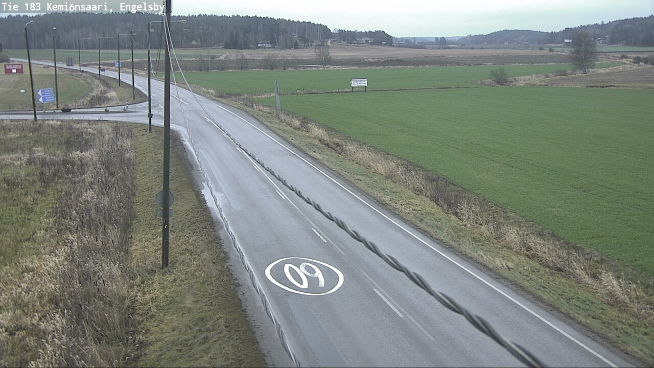 Weather Camera Image Väg 183 Kimito, Engelsby, Kemiönsaari, Varsinais-Suomi