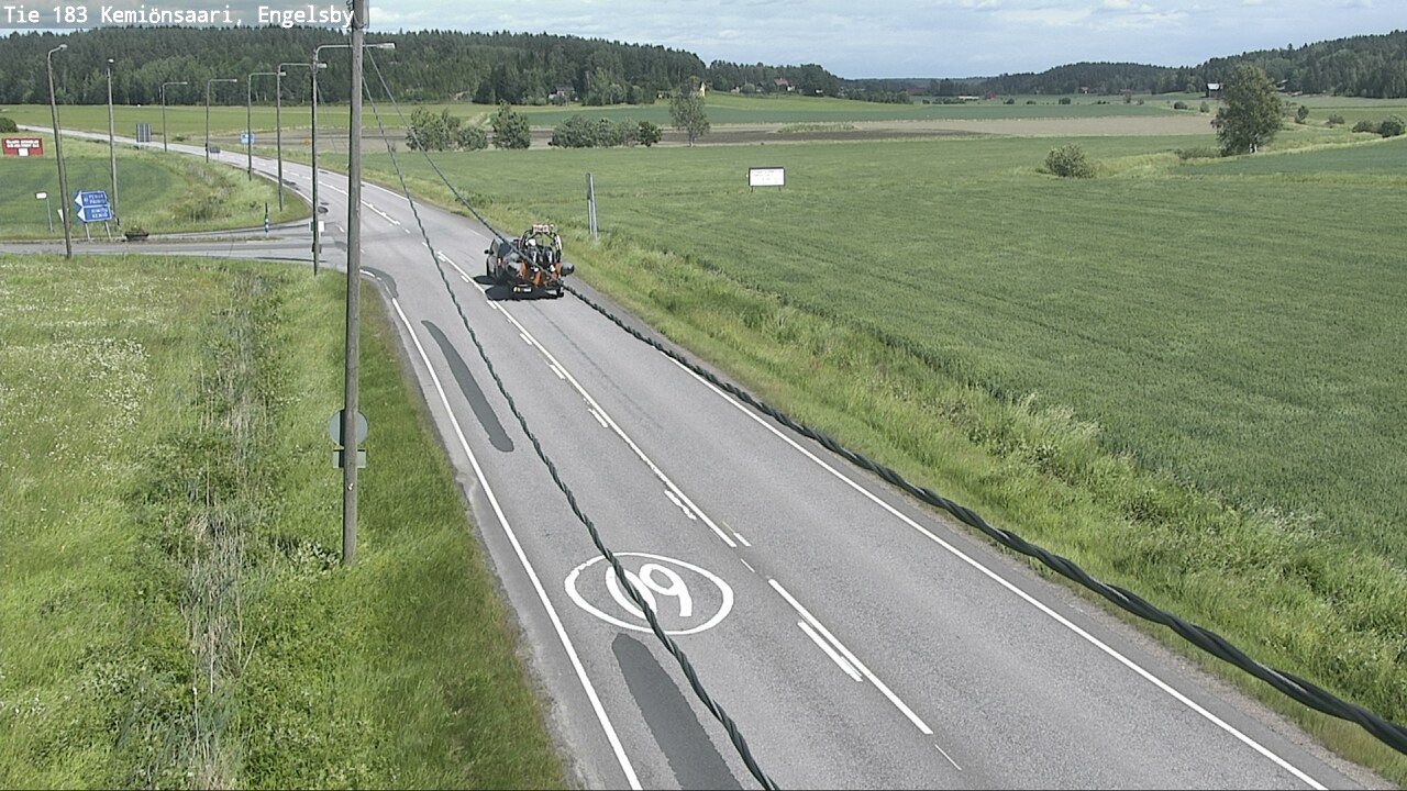 Weather Camera Image Road 183 Kemiönsaari, Engelsby, Kemiönsaari, Varsinais-Suomi