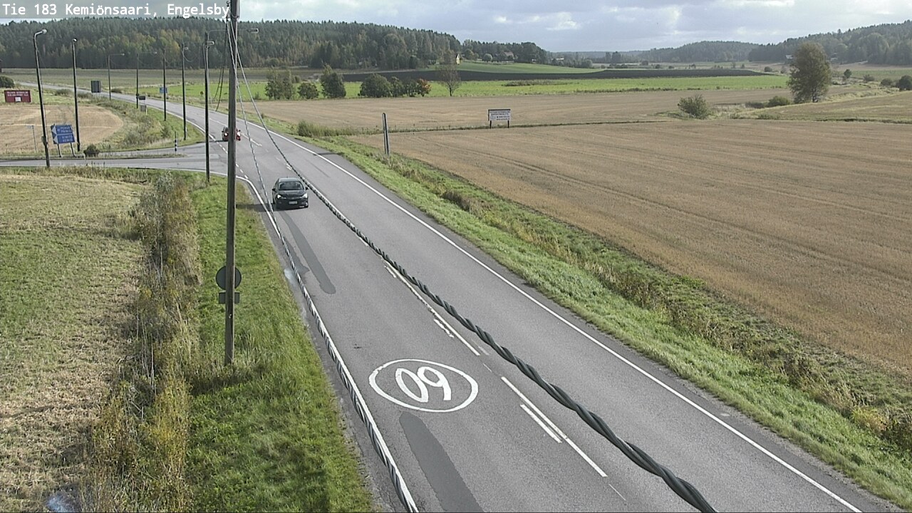 Weather Camera Image Väg 183 Kimito, Engelsby, Kemiönsaari, Varsinais-Suomi
