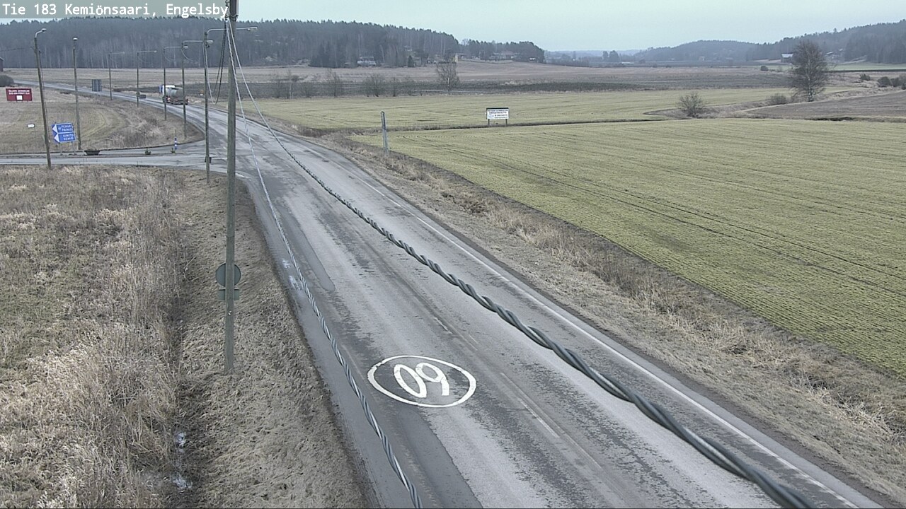 Weather Camera Image Väg 183 Kimito, Engelsby, Kemiönsaari, Varsinais-Suomi
