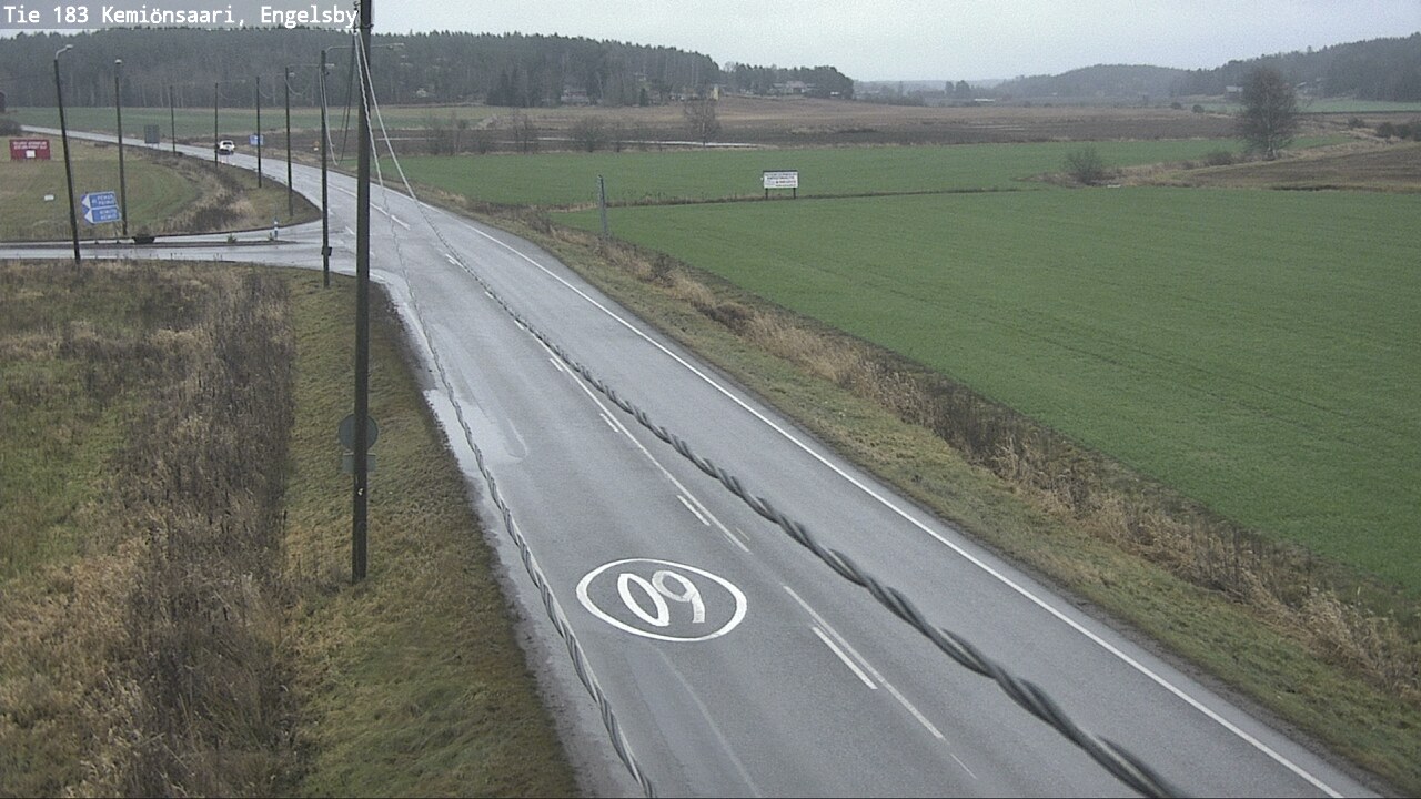 Weather Camera Image Väg 183 Kimito, Engelsby, Kemiönsaari, Varsinais-Suomi