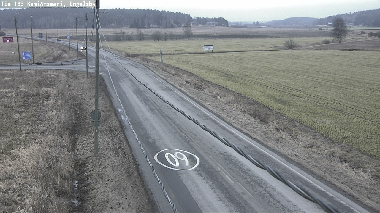 Weather Camera Image Väg 183 Kimito, Engelsby, Kemiönsaari, Varsinais-Suomi