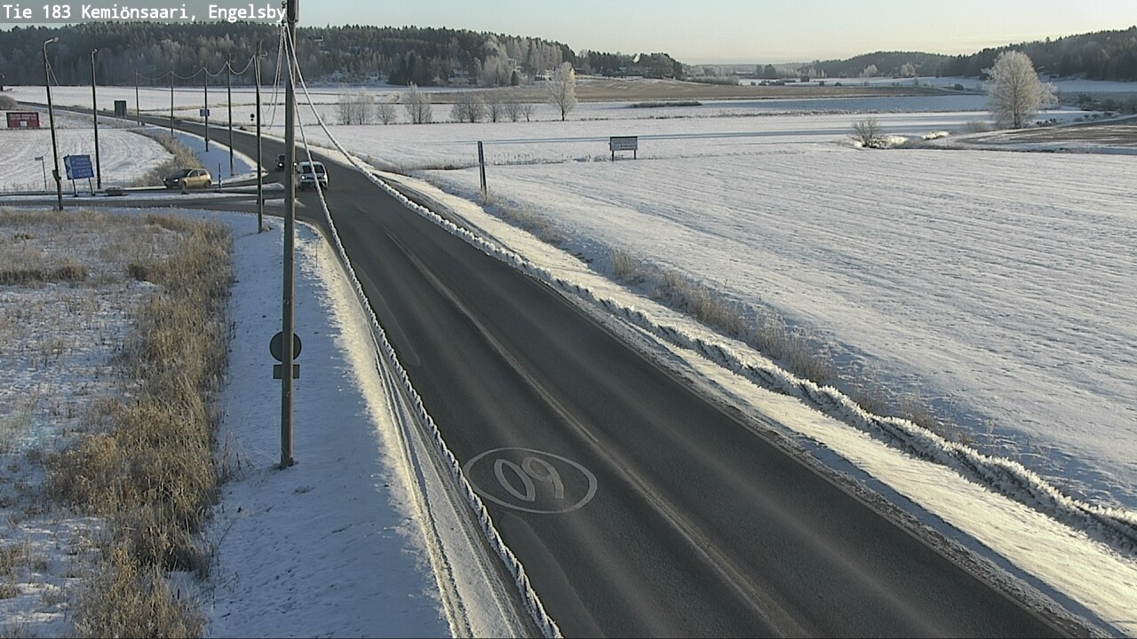 Weather Camera Image Väg 183 Kimito, Engelsby, Kemiönsaari, Varsinais-Suomi