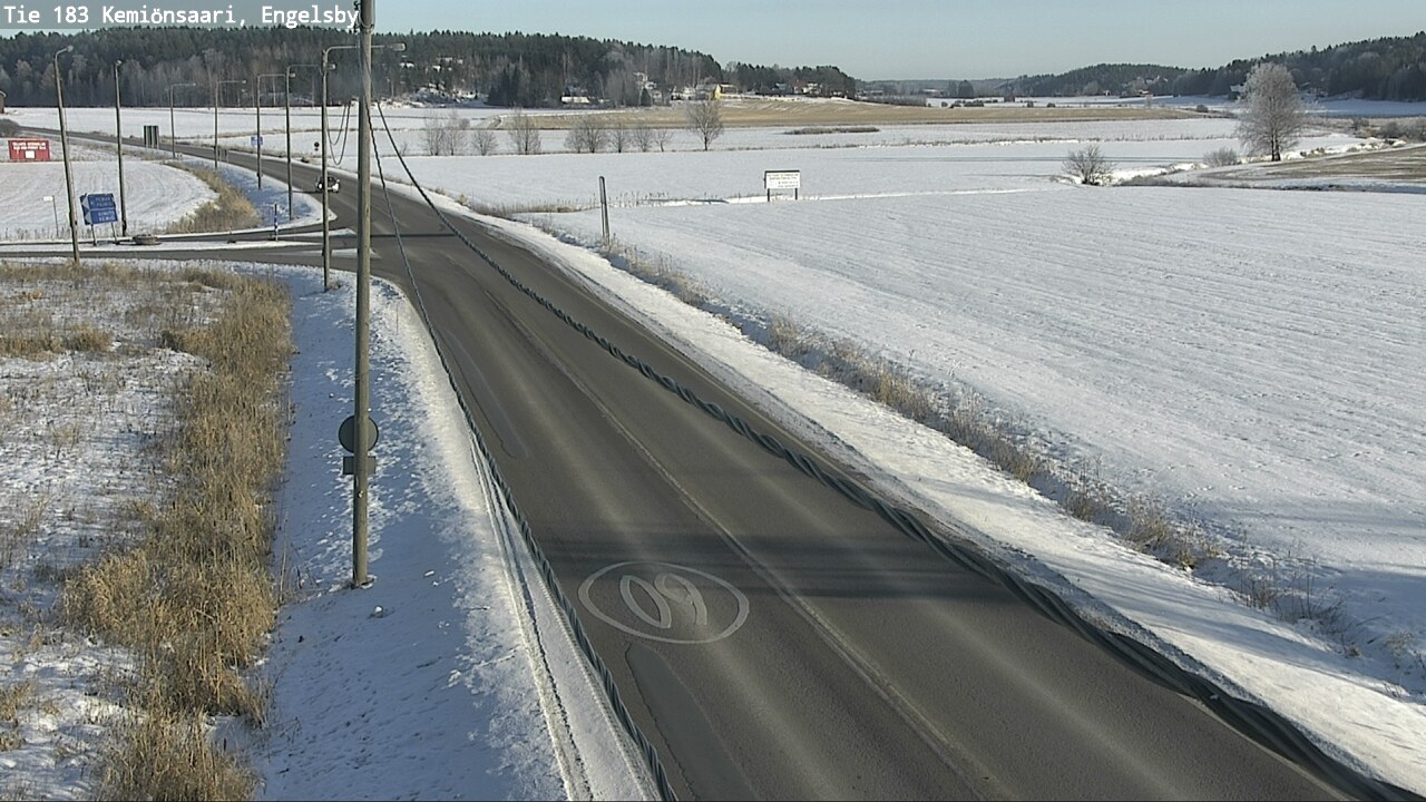 Weather Camera Image Väg 183 Kimito, Engelsby, Kemiönsaari, Varsinais-Suomi