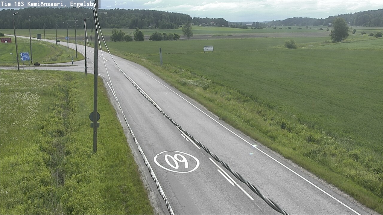 Weather Camera Image Väg 183 Kimito, Engelsby, Kemiönsaari, Varsinais-Suomi