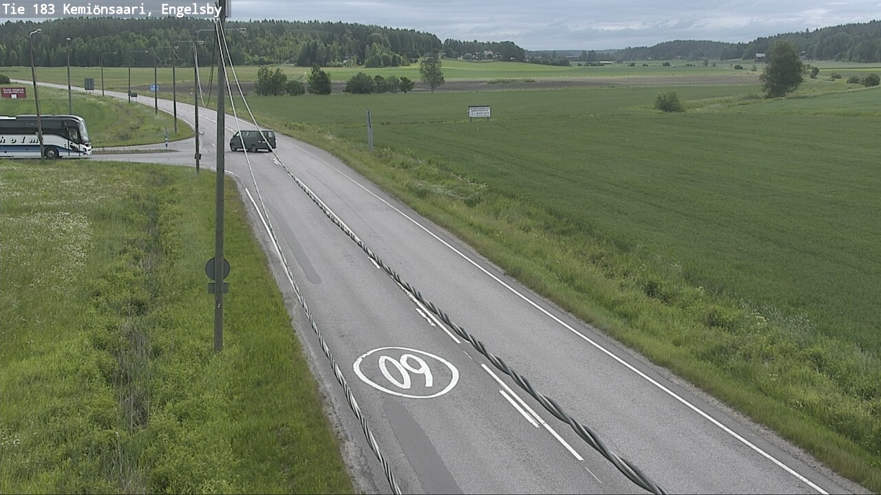 Weather Camera Image Väg 183 Kimito, Engelsby, Kemiönsaari, Varsinais-Suomi