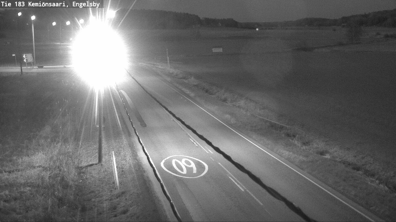 Weather Camera Image Väg 183 Kimito, Engelsby, Kemiönsaari, Varsinais-Suomi
