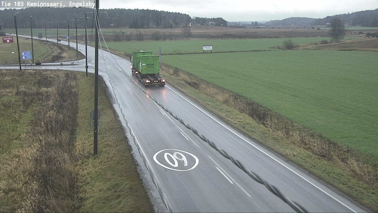 Weather Camera Image Väg 183 Kimito, Engelsby, Kemiönsaari, Varsinais-Suomi