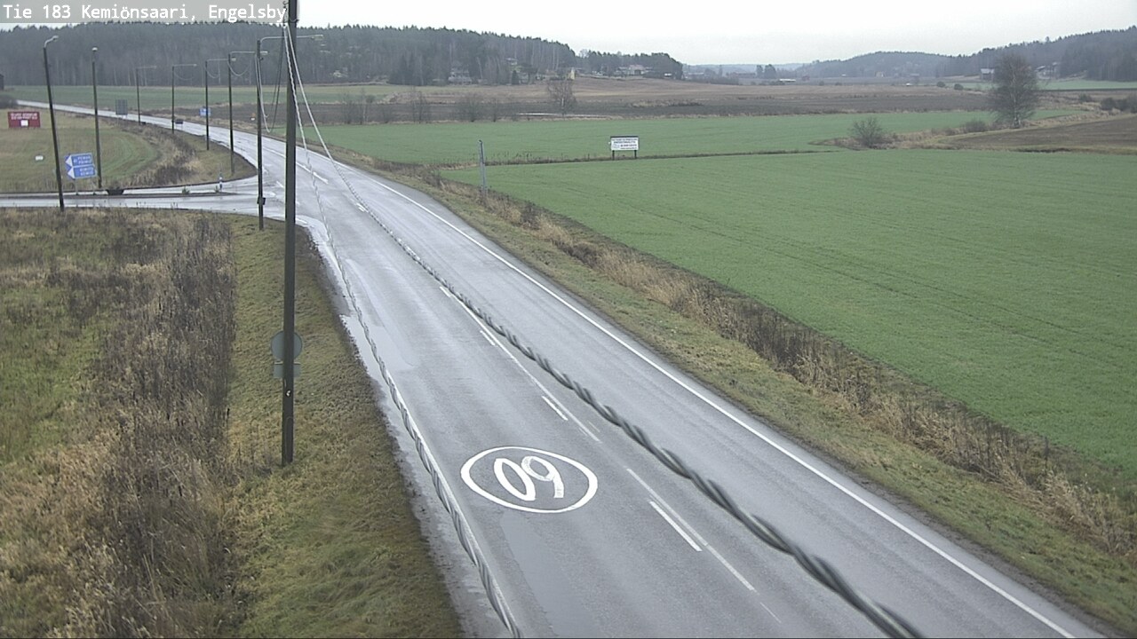 Weather Camera Image Väg 183 Kimito, Engelsby, Kemiönsaari, Varsinais-Suomi