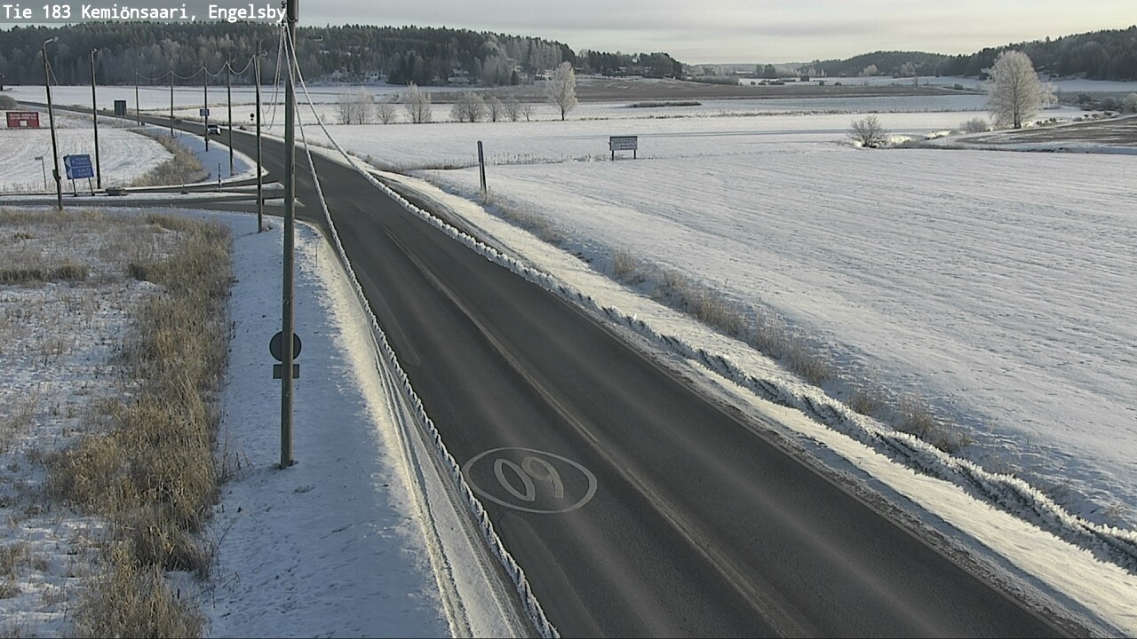 Weather Camera Image Väg 183 Kimito, Engelsby, Kemiönsaari, Varsinais-Suomi
