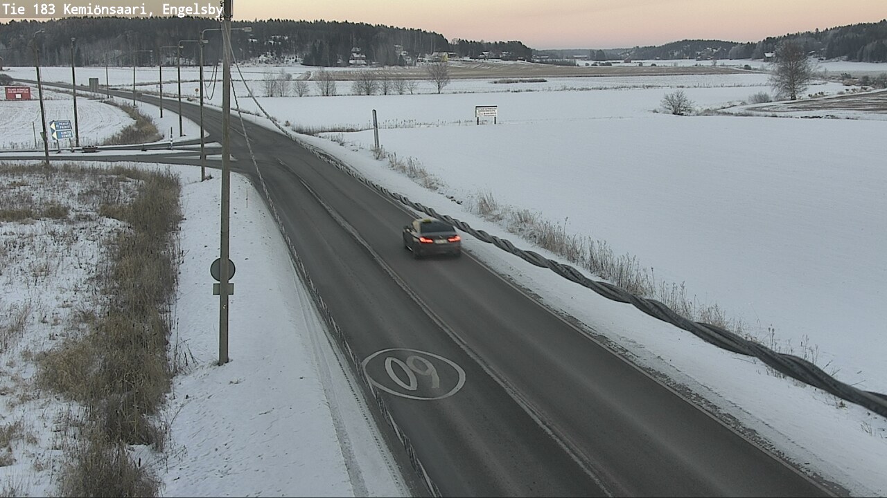 Weather Camera Image Väg 183 Kimito, Engelsby, Kemiönsaari, Varsinais-Suomi