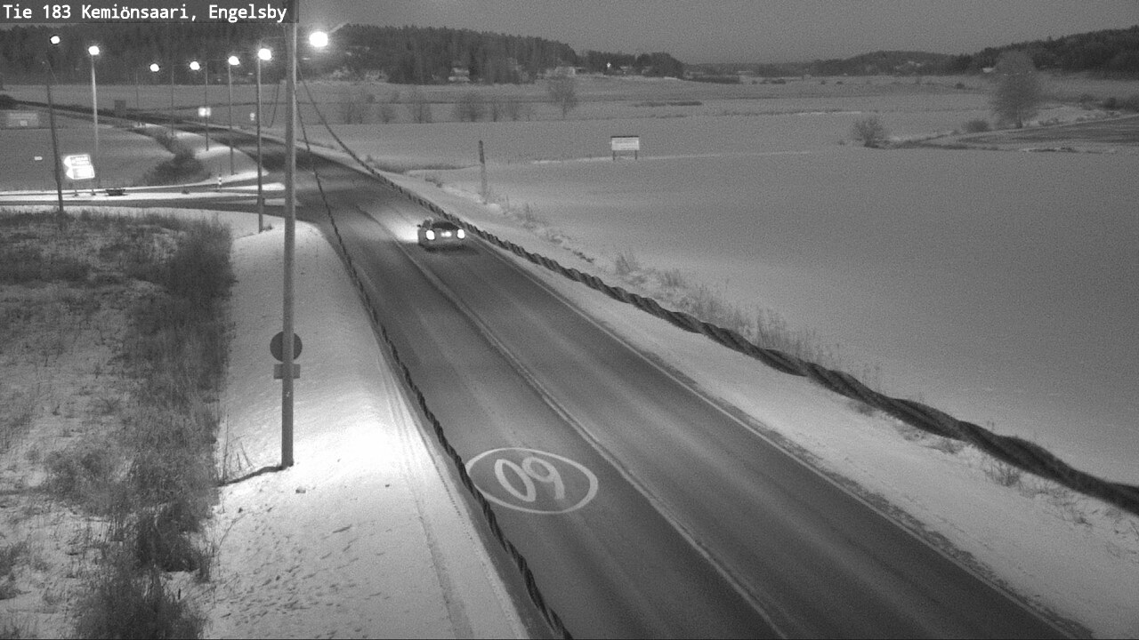 Weather Camera Image Väg 183 Kimito, Engelsby, Kemiönsaari, Varsinais-Suomi