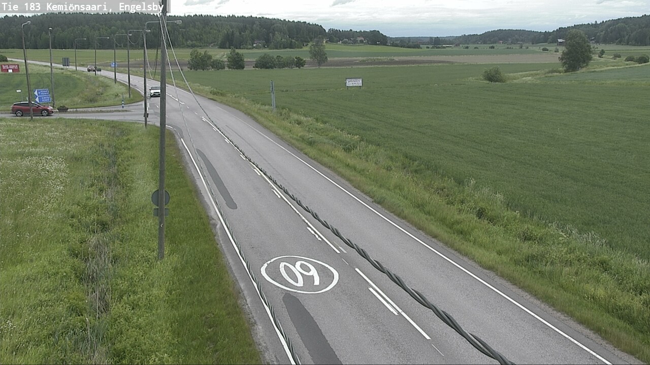 Weather Camera Image Väg 183 Kimito, Engelsby, Kemiönsaari, Varsinais-Suomi