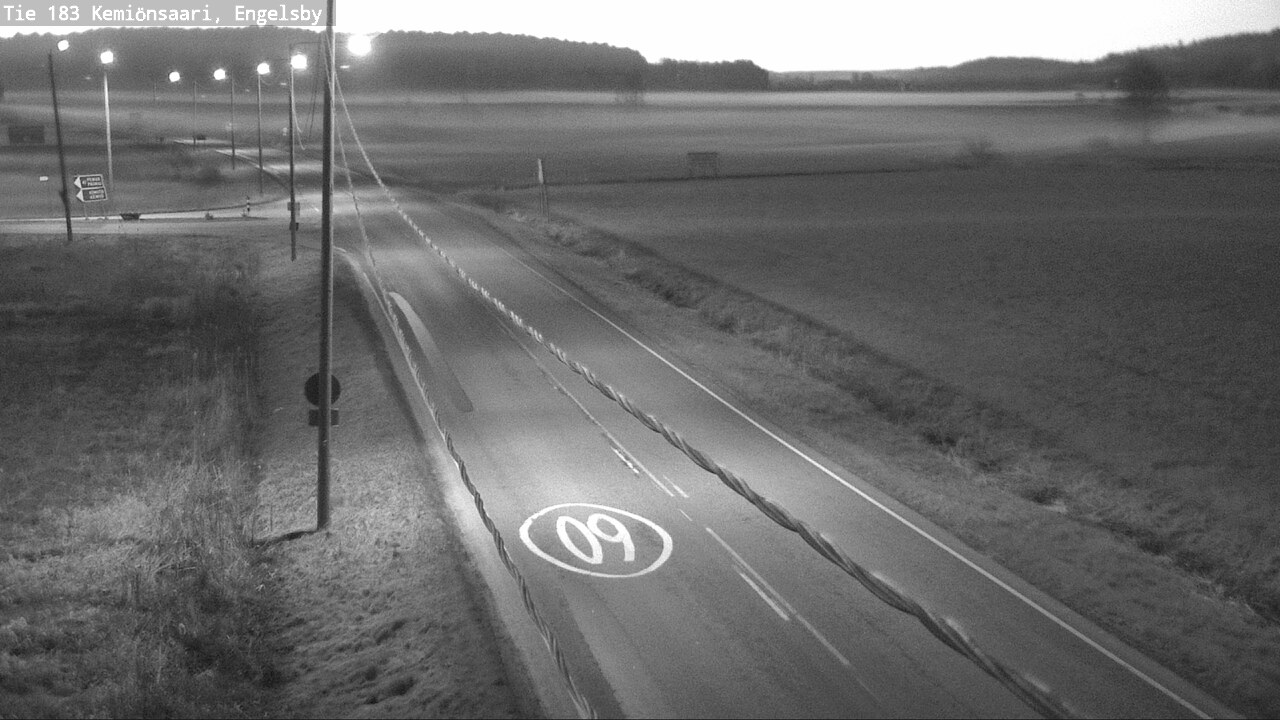 Weather Camera Image Väg 183 Kimito, Engelsby, Kemiönsaari, Varsinais-Suomi