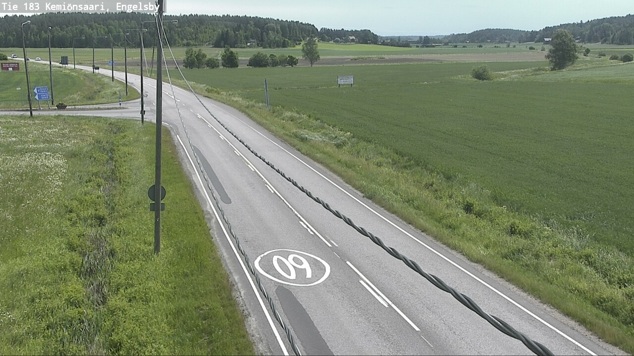 Weather Camera Image Väg 183 Kimito, Engelsby, Kemiönsaari, Varsinais-Suomi