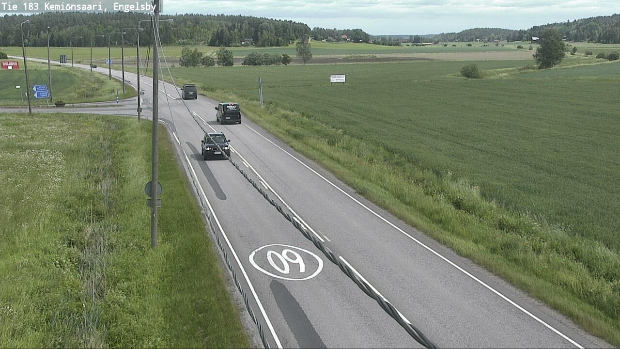 Weather Camera Image Väg 183 Kimito, Engelsby, Kemiönsaari, Varsinais-Suomi