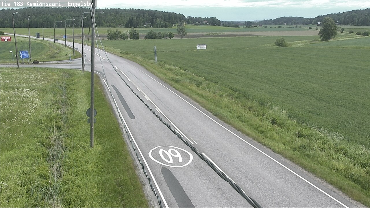 Weather Camera Image Väg 183 Kimito, Engelsby, Kemiönsaari, Varsinais-Suomi