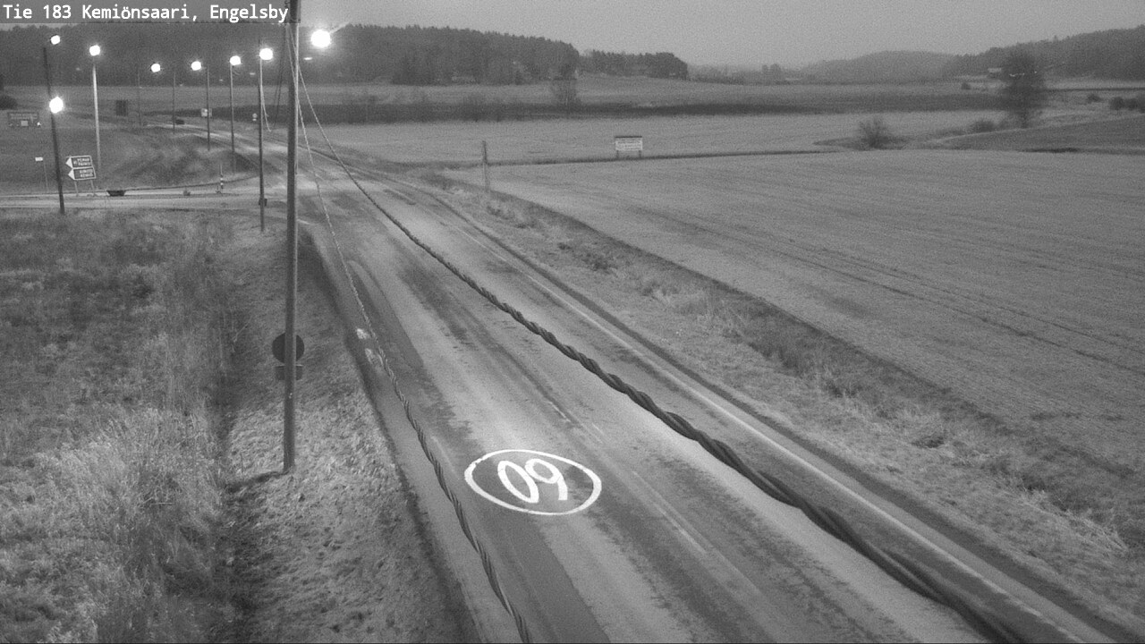 Weather Camera Image Väg 183 Kimito, Engelsby, Kemiönsaari, Varsinais-Suomi