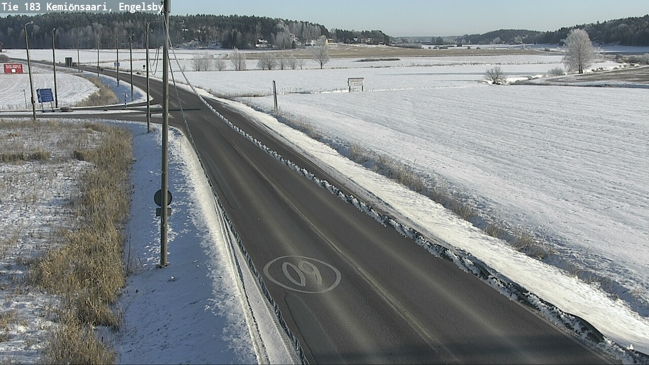 Weather Camera Image Väg 183 Kimito, Engelsby, Kemiönsaari, Varsinais-Suomi