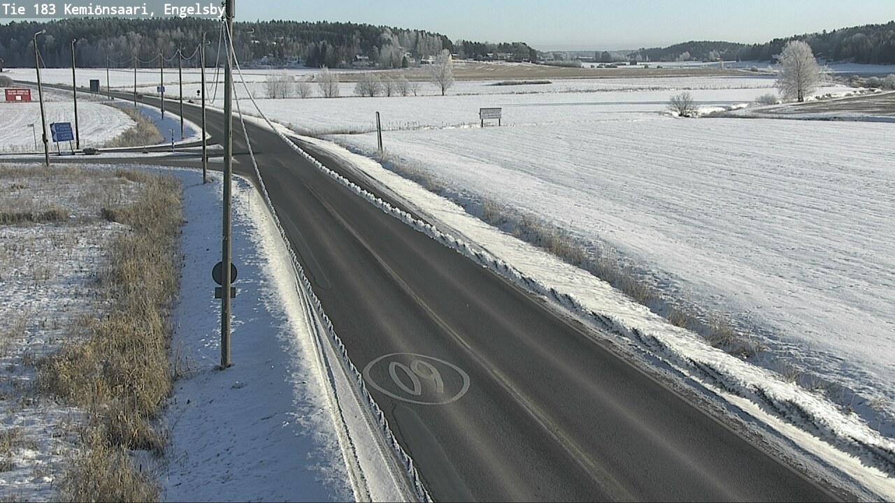 Weather Camera Image Väg 183 Kimito, Engelsby, Kemiönsaari, Varsinais-Suomi