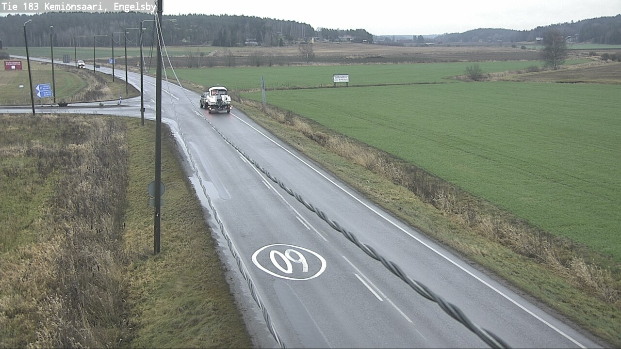 Weather Camera Image Väg 183 Kimito, Engelsby, Kemiönsaari, Varsinais-Suomi