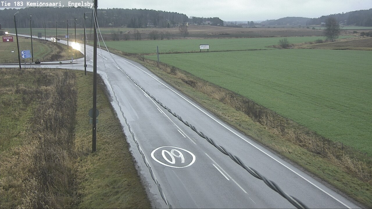 Weather Camera Image Väg 183 Kimito, Engelsby, Kemiönsaari, Varsinais-Suomi