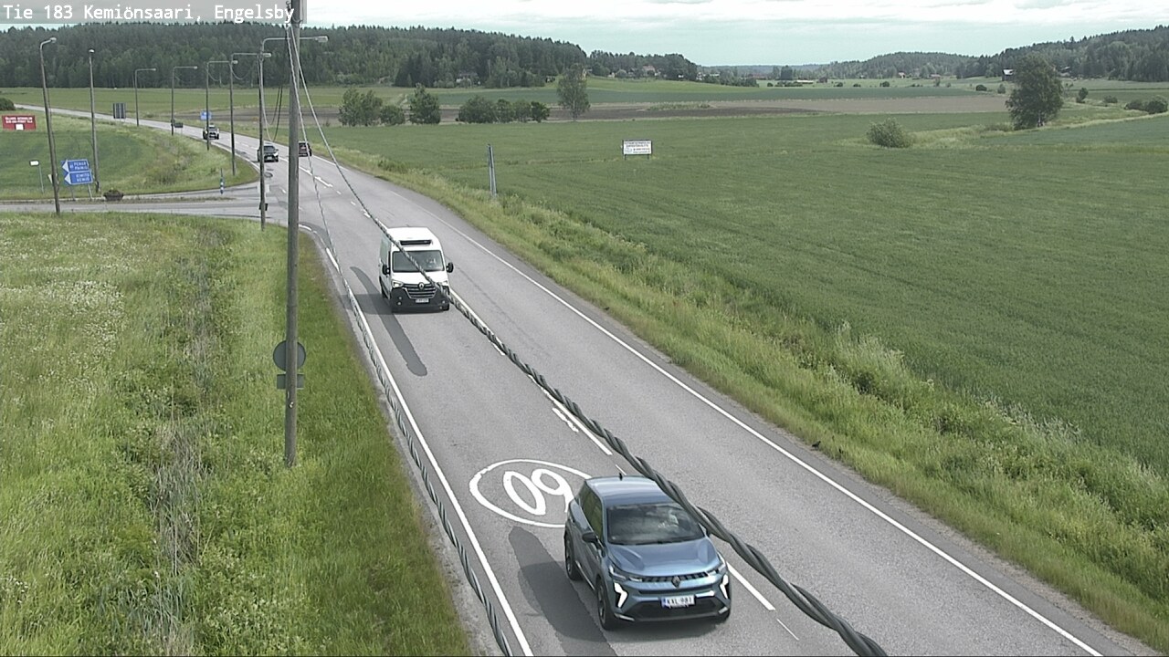 Weather Camera Image Väg 183 Kimito, Engelsby, Kemiönsaari, Varsinais-Suomi