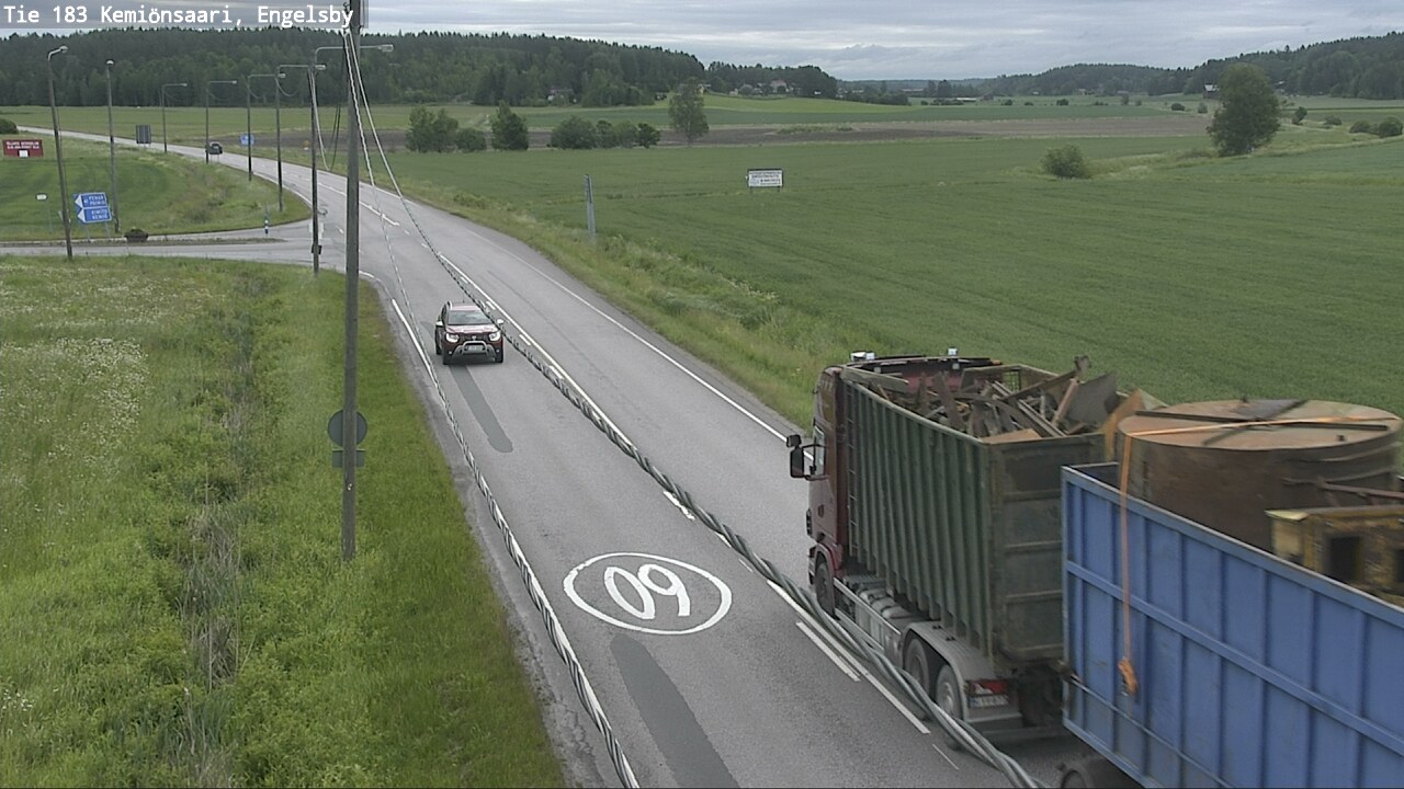 Weather Camera Image Väg 183 Kimito, Engelsby, Kemiönsaari, Varsinais-Suomi