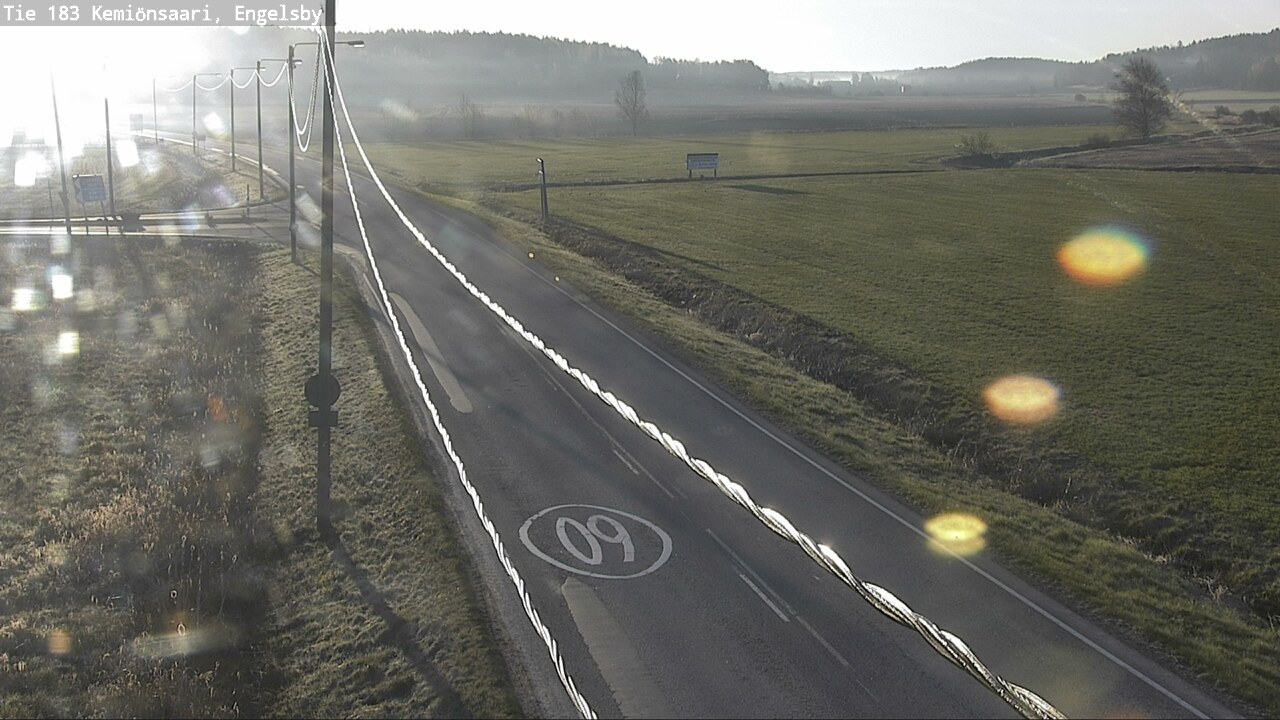 Weather Camera Image Väg 183 Kimito, Engelsby, Kemiönsaari, Varsinais-Suomi