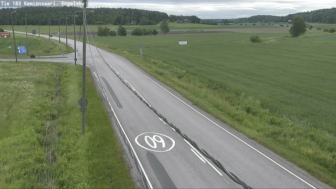 Weather Camera Image Väg 183 Kimito, Engelsby, Kemiönsaari, Varsinais-Suomi