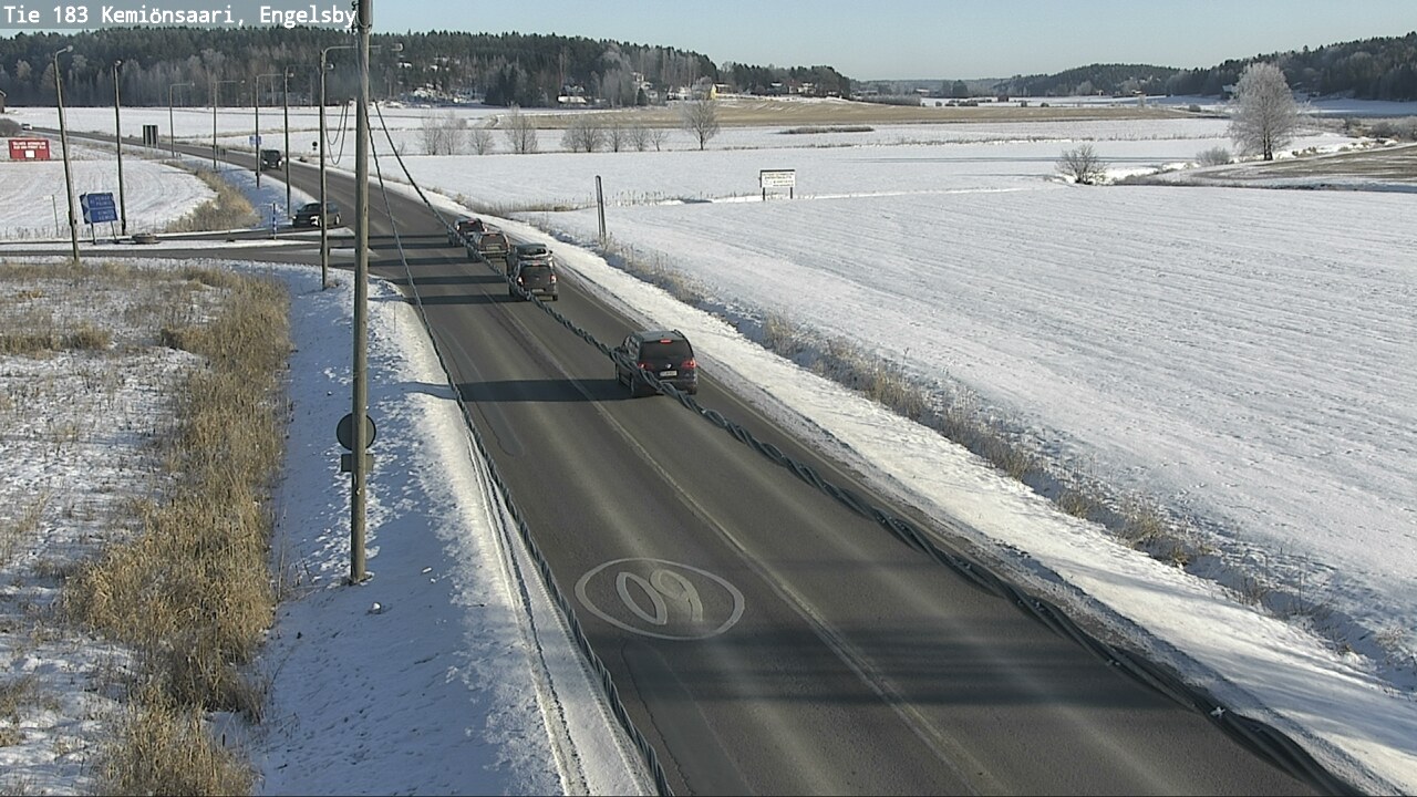 Weather Camera Image Väg 183 Kimito, Engelsby, Kemiönsaari, Varsinais-Suomi