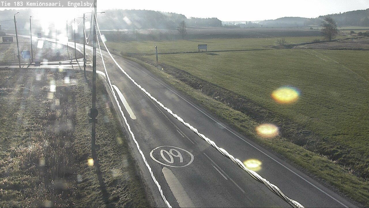 Weather Camera Image Väg 183 Kimito, Engelsby, Kemiönsaari, Varsinais-Suomi