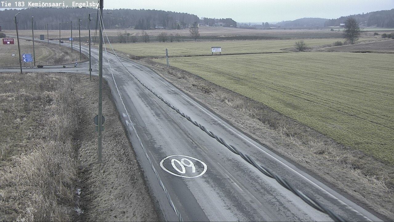 Weather Camera Image Väg 183 Kimito, Engelsby, Kemiönsaari, Varsinais-Suomi