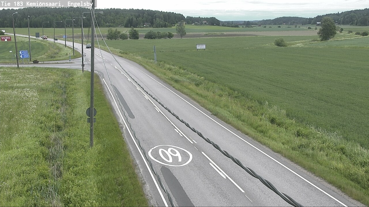 Weather Camera Image Väg 183 Kimito, Engelsby, Kemiönsaari, Varsinais-Suomi